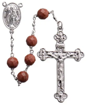 8mm Goldstone Rosary