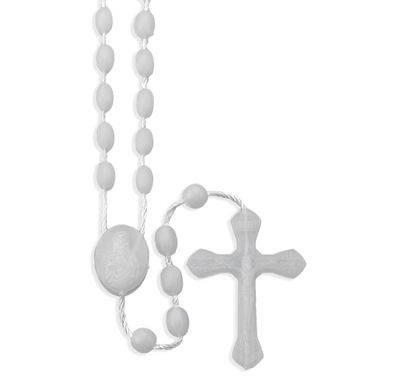 White Cord Rosary