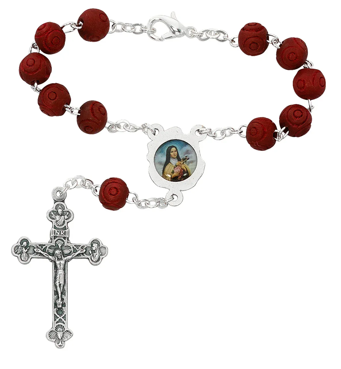 St Therese Auto Rosary