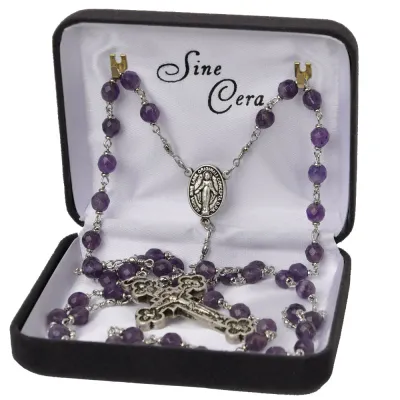 Amethyst Rosary 6mm