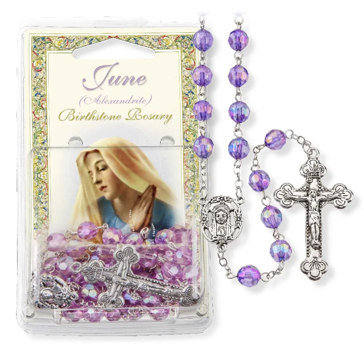 June Alexandrite Birthstone Rosary
