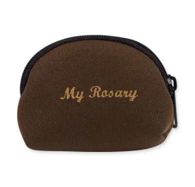 Brown Rosary Case/Zipper