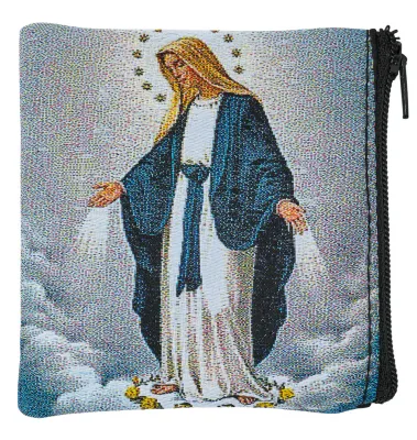 Our Lady of Grace Rosary Pouch
