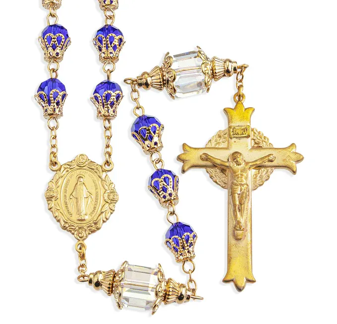 Colbat Blue Rosary 8mm