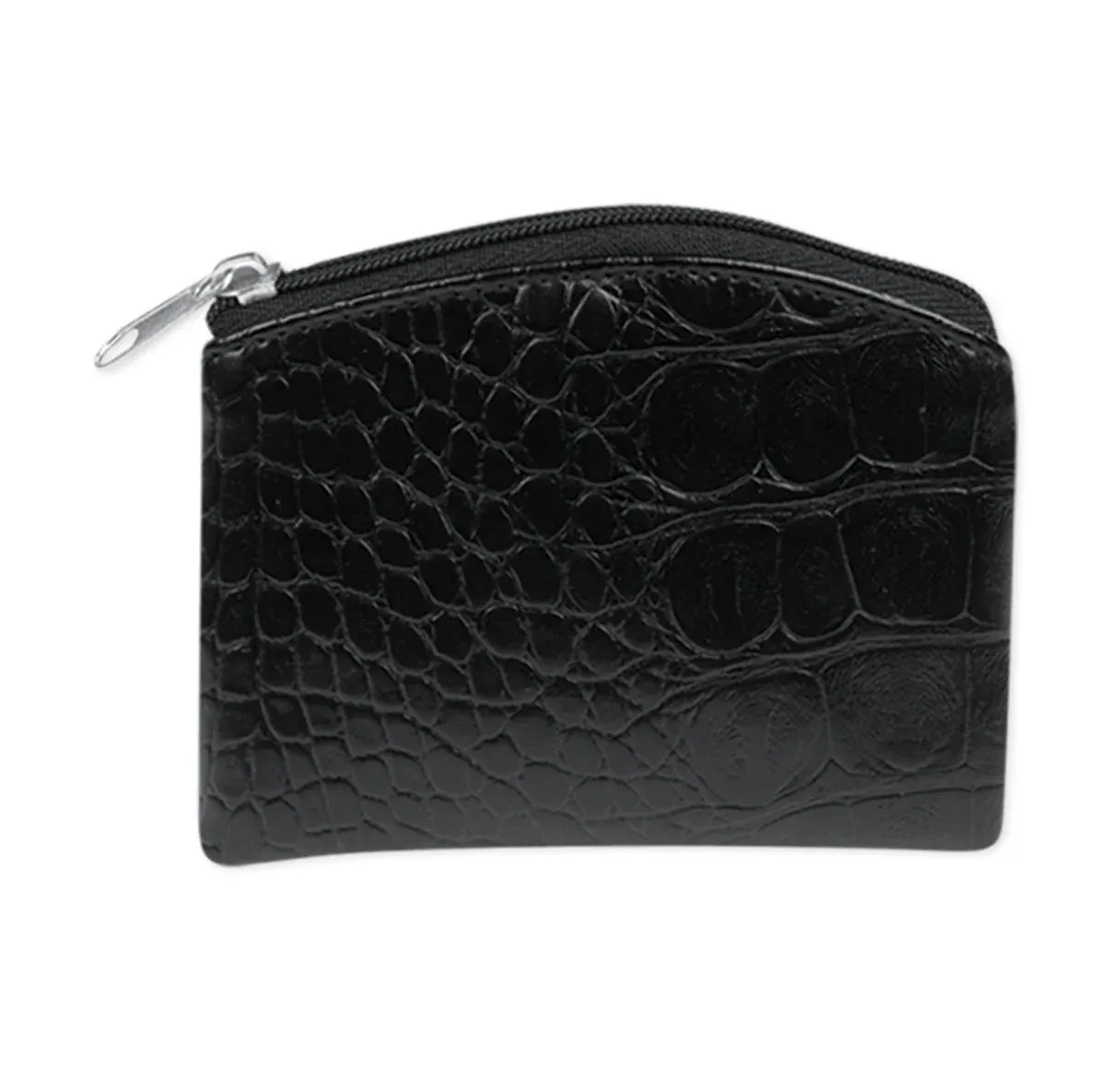 Black Crocodile Skin Ros Pouch