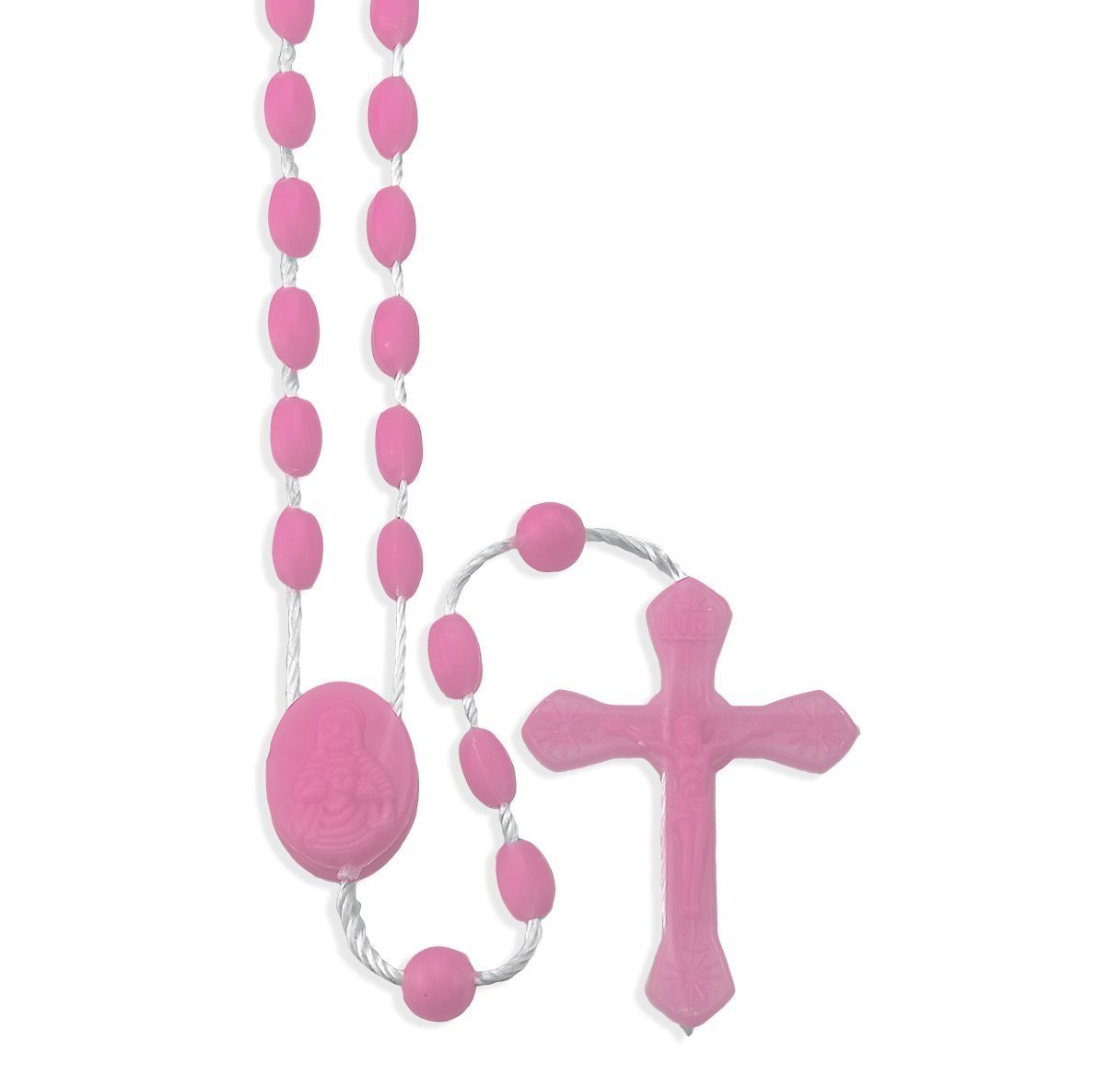 Pink Cord Rosary