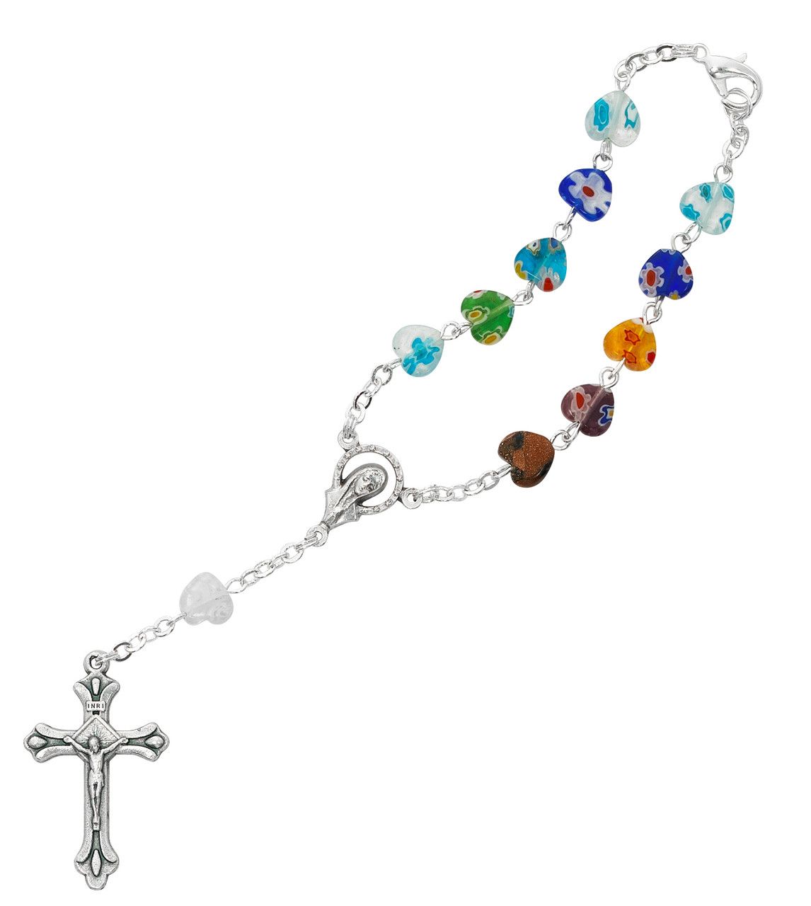 Murano Multi Color Auto Rosary