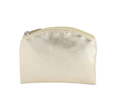 Rosary Case Gold Vinyl Zip