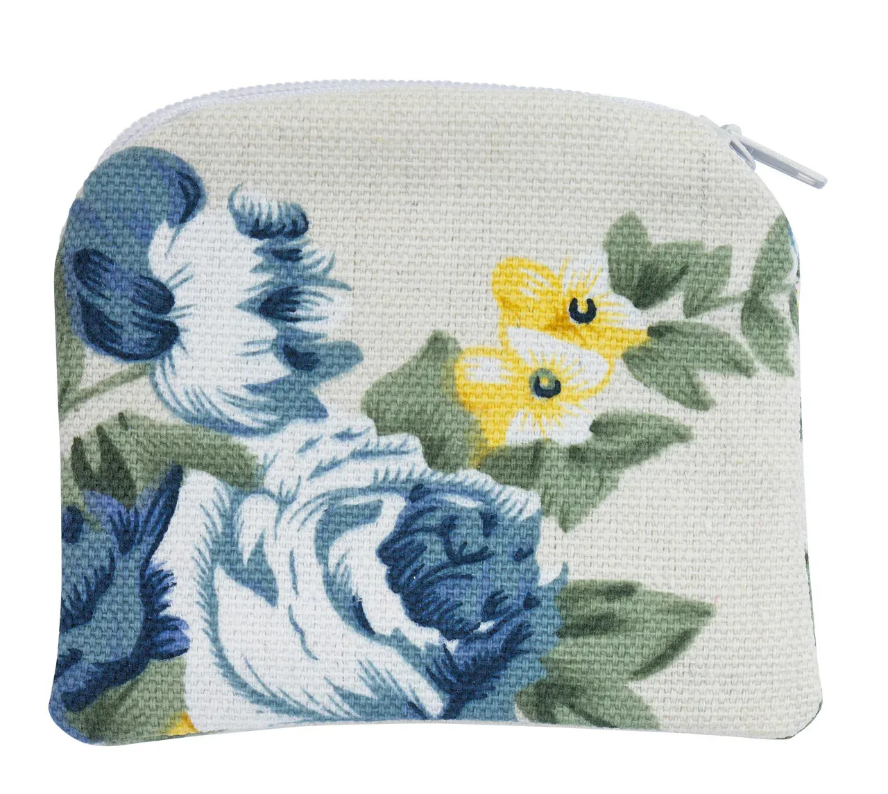 Blue Flower Rosary Pouch