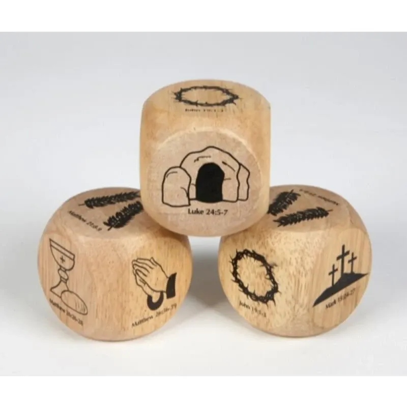 Wooden Easter Story Cube