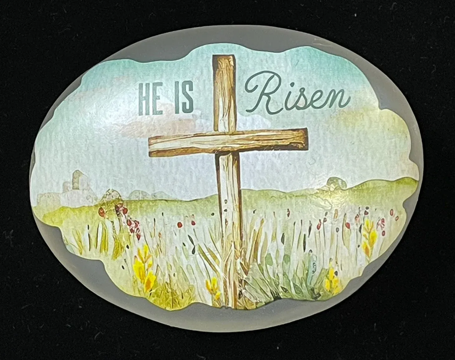 Easter Message Stone Risen