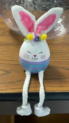 Egg Shelfsitter Purple Stripes