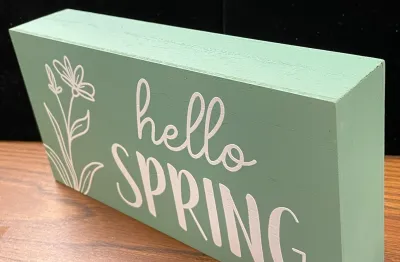 Large Easter Block Green