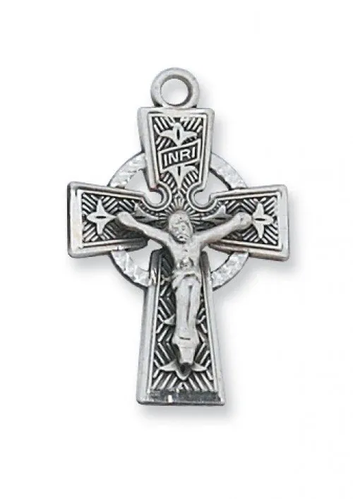 SS Celtic Crucifix 18" Ch Box