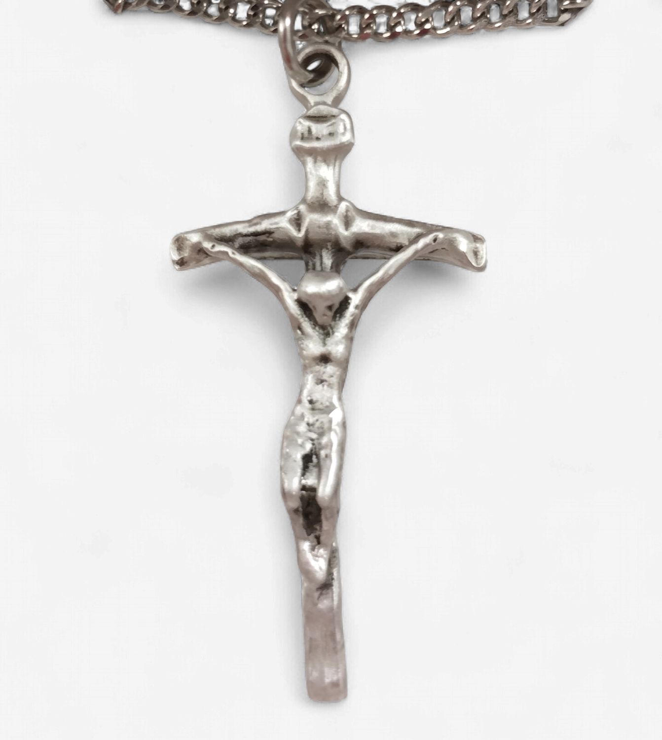 SS Papal Crucifix 18" Ch
