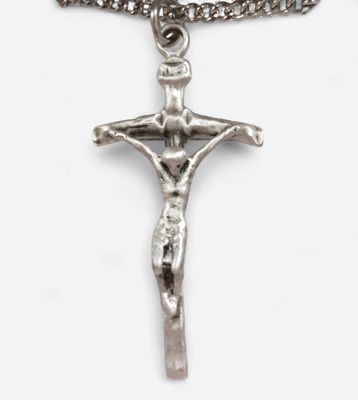 SS Papal Crucifix 18" Ch