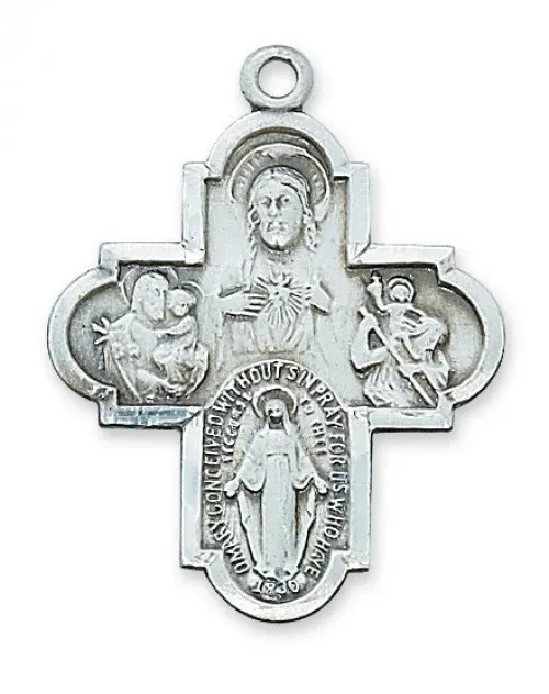 SS 4-Way Medal Lg 24"Ch/Bx