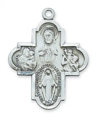 SS 4-Way Medal Lg 24"Ch/Bx
