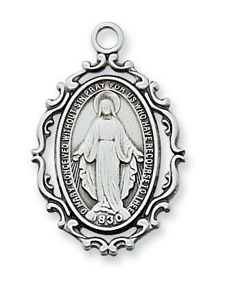 SS Miraculous Medal Scroll Edg