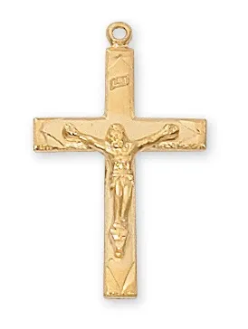 Gs Crucifix Etch Ends 16/18"
