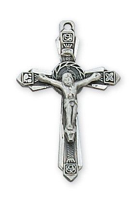 SS Crucifix Thorns 16-18"Ch/Bx