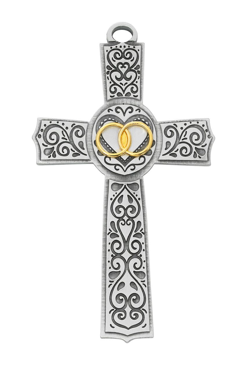 6" Filigree Wedding Cross