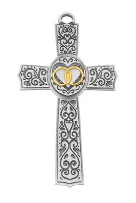 6" Filigree Wedding Cross