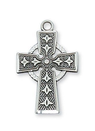 SS Celtic Cross 18" Ch &amp; Bx