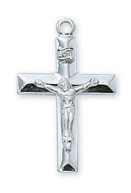 3/4" SS Crucifix 18" Chain