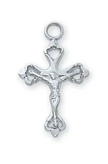 SS Crucifix Sm Open Ends 16/18