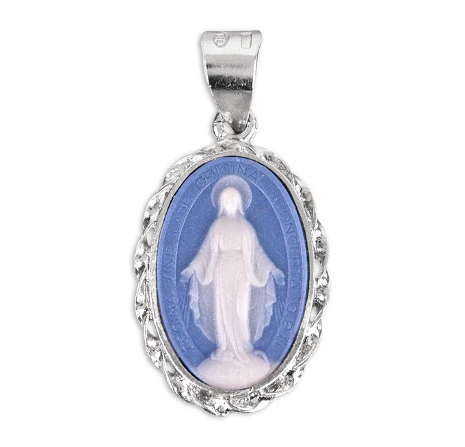 SS Light Blue Cameo Miraculous 18"