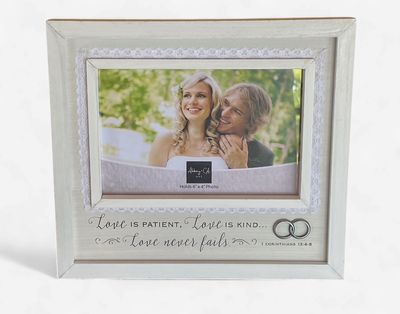 Love Is Patient Frame W Lace