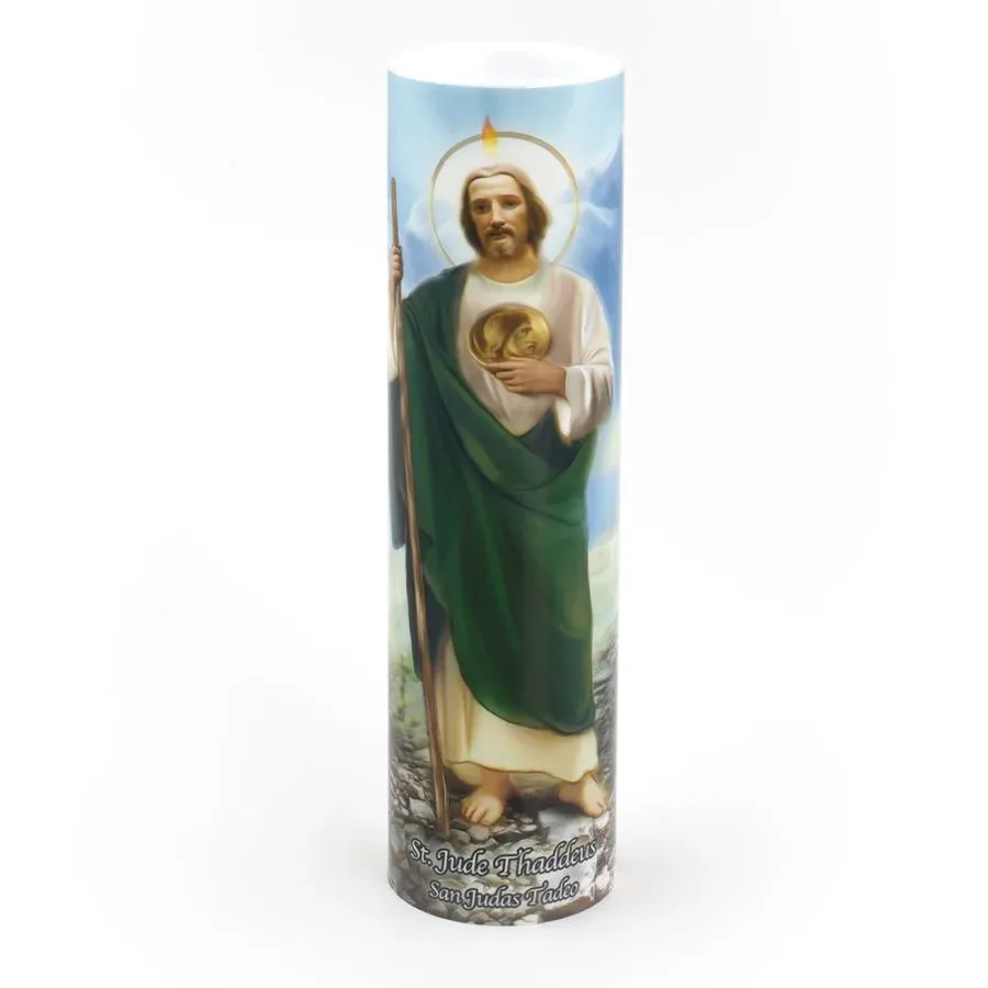 Led St Jude Candle