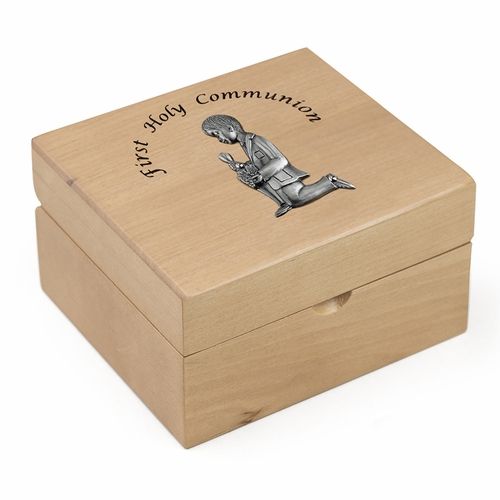 Boy 1st Communion Wood Box