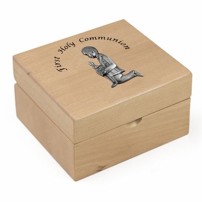 Boy 1st Communion Wood Box