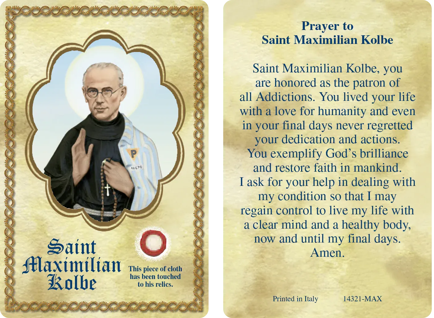 St Maximilian Kolbe 3rd Class