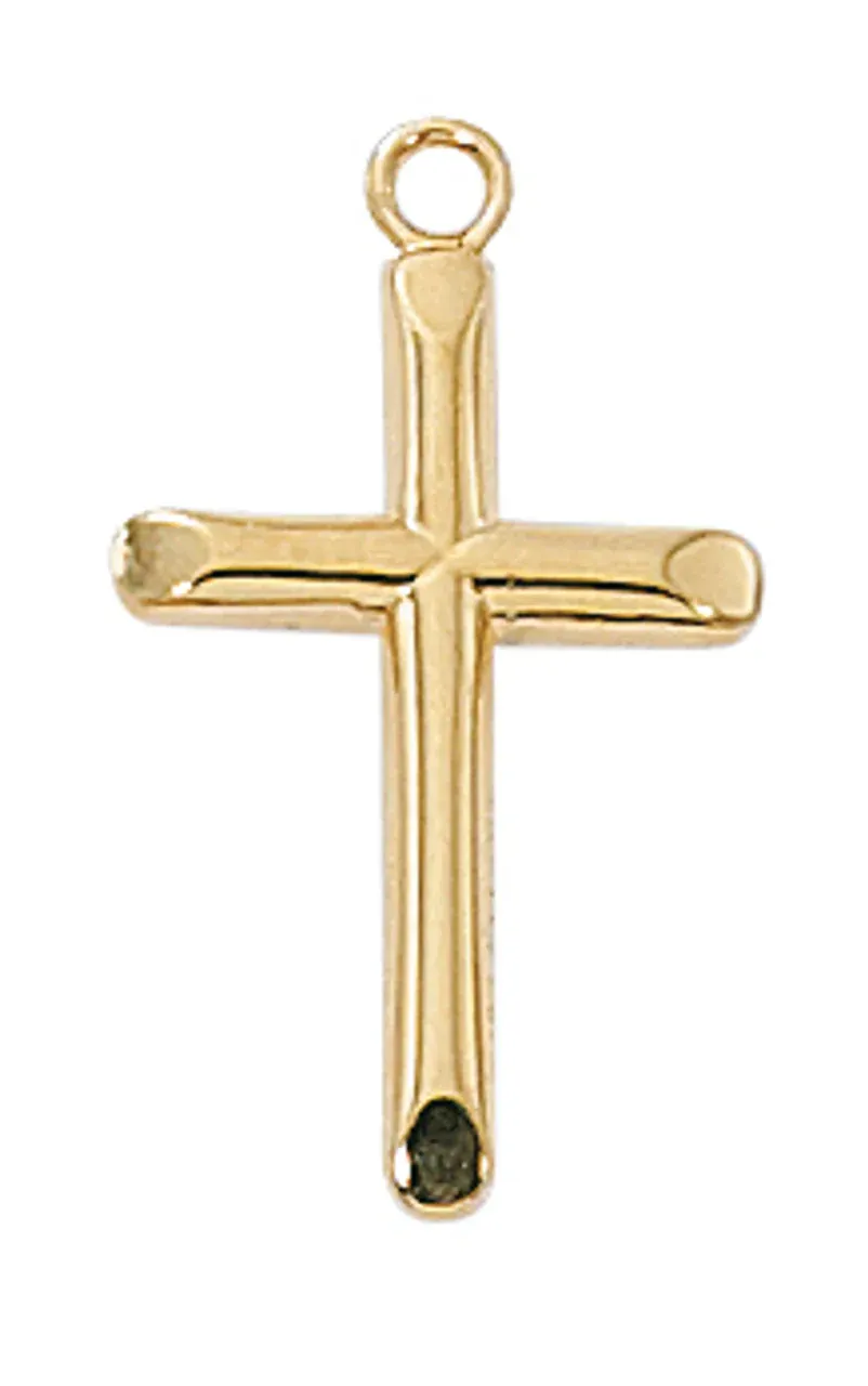 Gs Beveled Cross 16/18"Ch