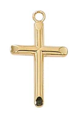 Gs Beveled Cross 16/18"Ch