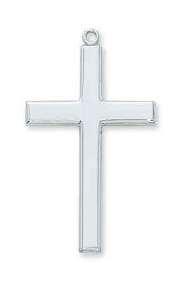 SS Polished Cross 24" Chain