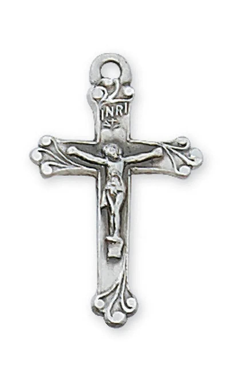 SS Crucifix 16/18" Ch &amp; Bx