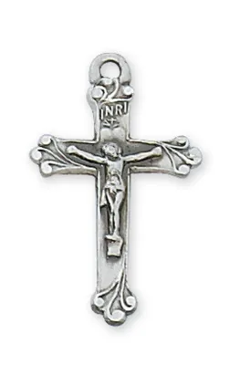 SS Crucifix 16/18" Ch &amp; Bx