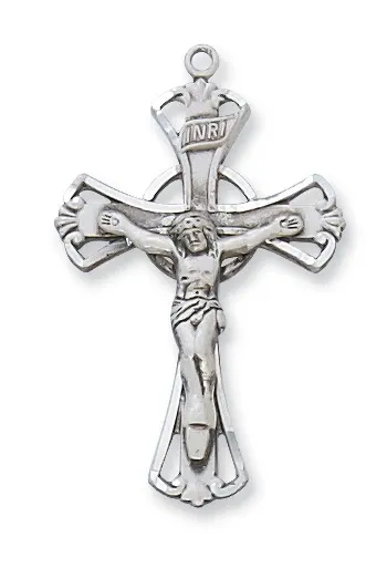 SS Crucifix Open 18" Ch/Box
