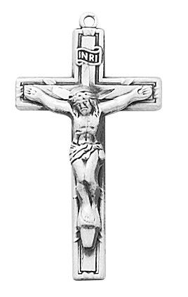 SS Small Crucifix 18" Chain