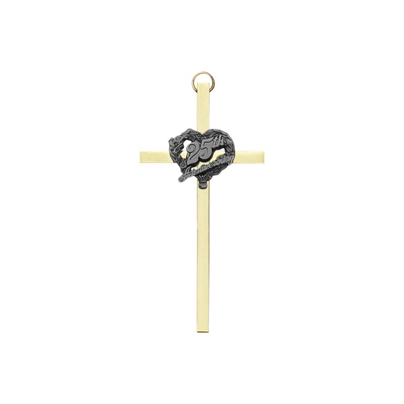 Cross (25Th Anniv.)/4"Gp-Pewte