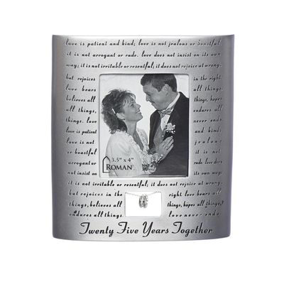 25Th Anniversary Frame Love Never Fails