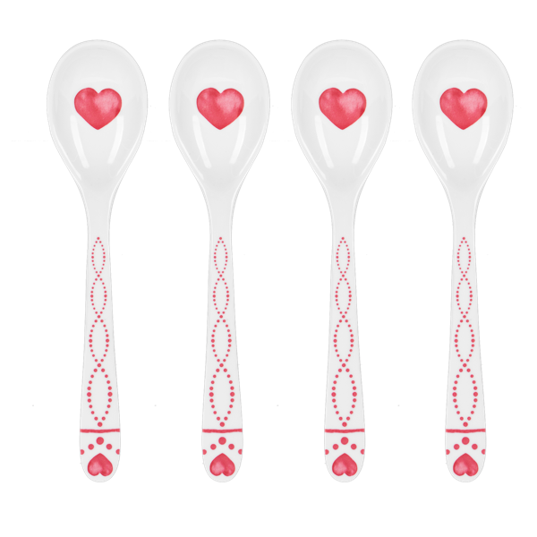 Heart Spoon 4 PC Set