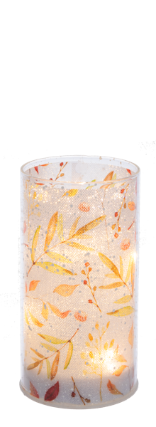 LED Harvest Pillar Candle Small