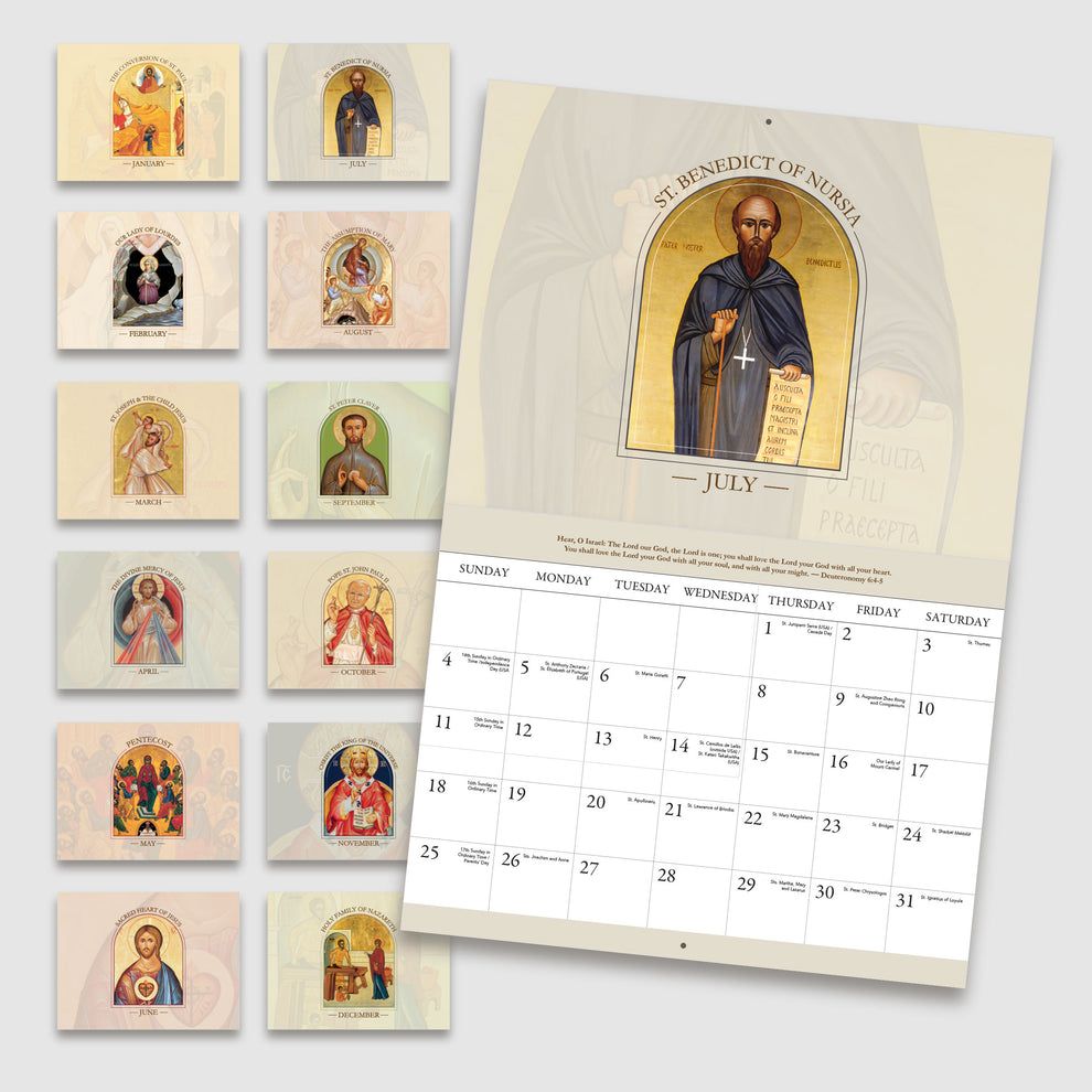 Liturgical Icon Wall Calendar 2027