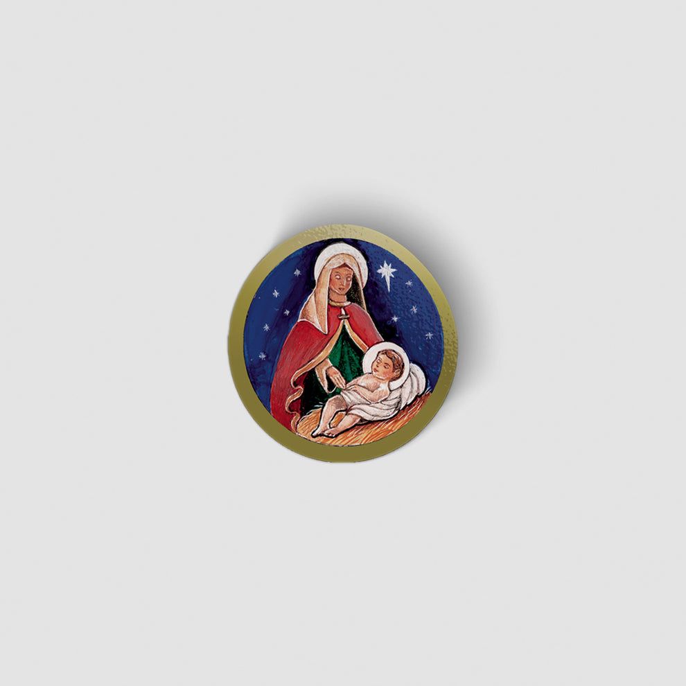Madonna and Child Seal Sticker