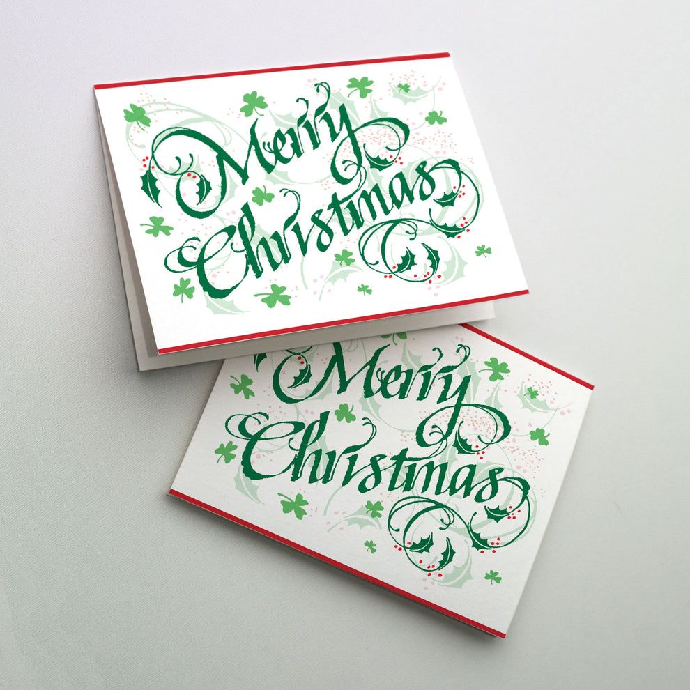 20Ct Merry Christmas Shamrocks Boxed